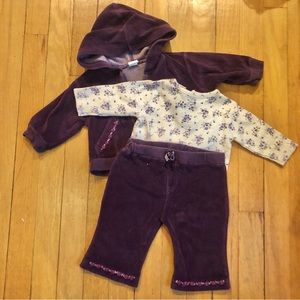 VTG BT kids velour sweatsuit 3m